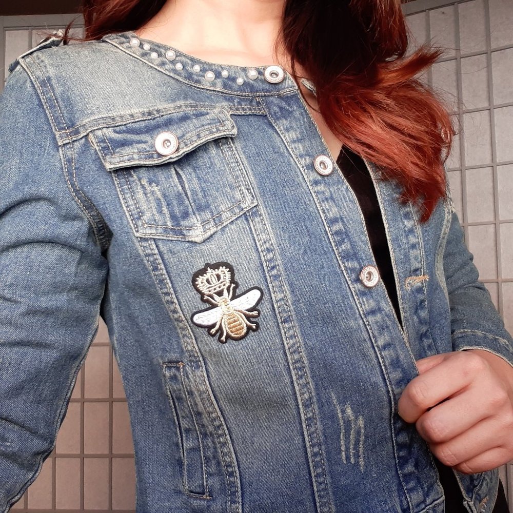Bee You Jean Jacket with Charms